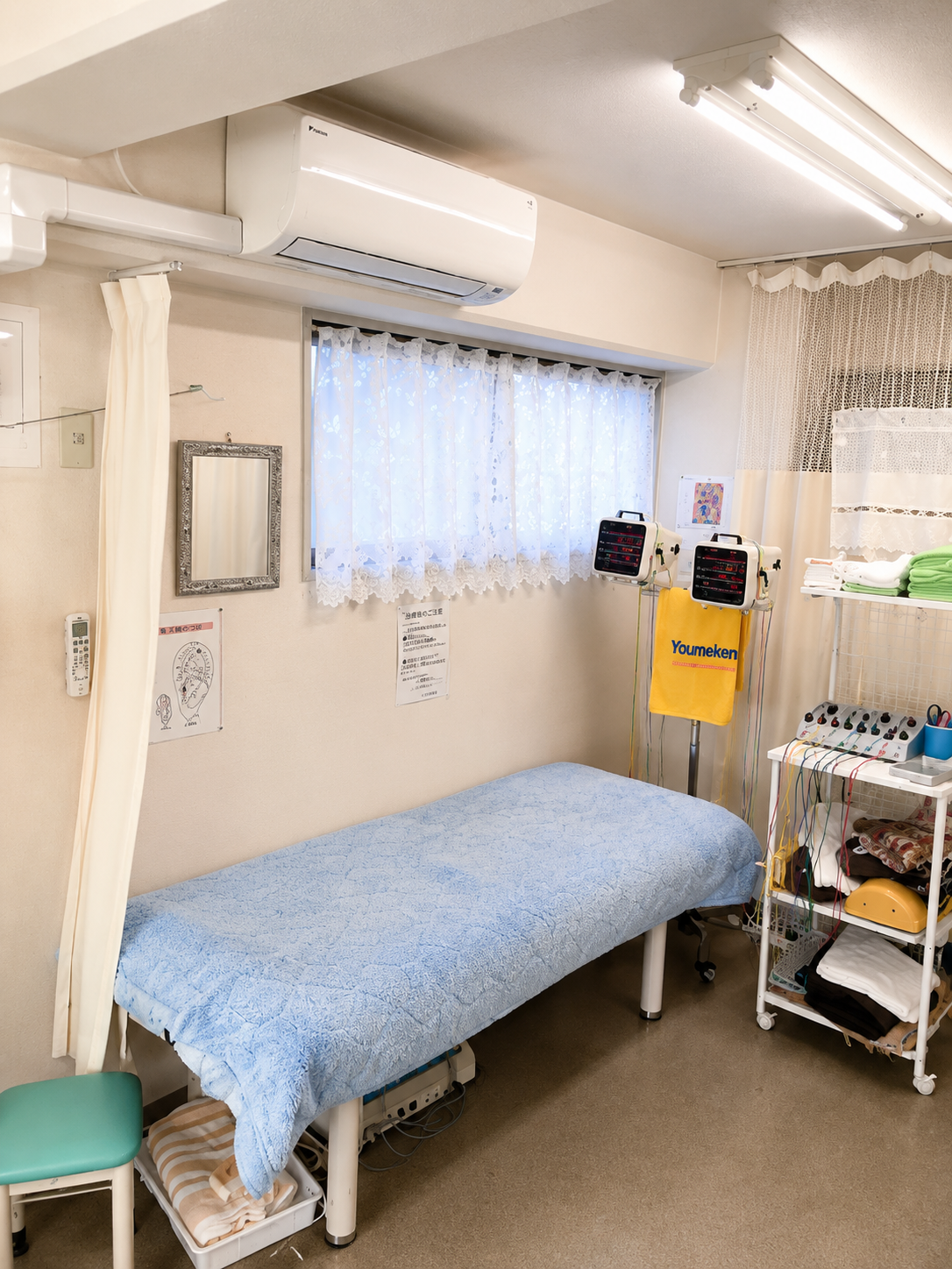 マキオチ鍼灸整骨院の手技施術室